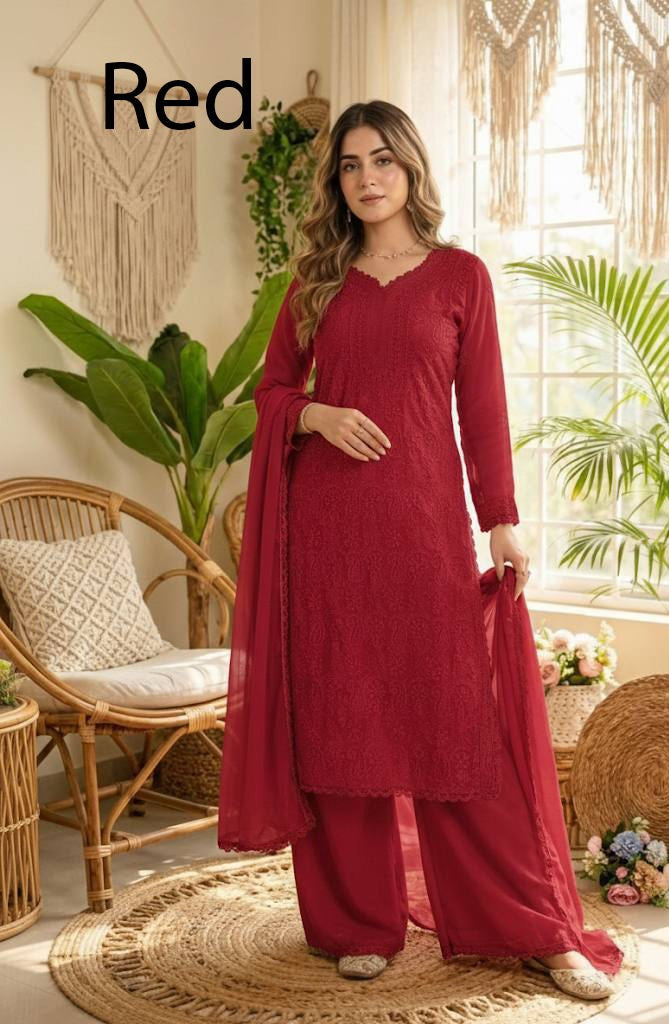Heavy Viscose Silk Afghani Style Midi Kurta Set FZ-PR-06