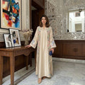 Women's Roman Glass Sequin Kaftan Gown Set FZ-PR-32
