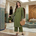Boho Chic Salwar Suit – Green FZ-PR-11