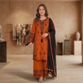 Women's Embroidered Rayon Kurta Set with Mirror Work & Palazzo FZ-PR-14