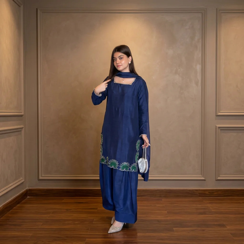 Heavy Sequence Work Farshi Salwar Suit Set FZ-PR-12
