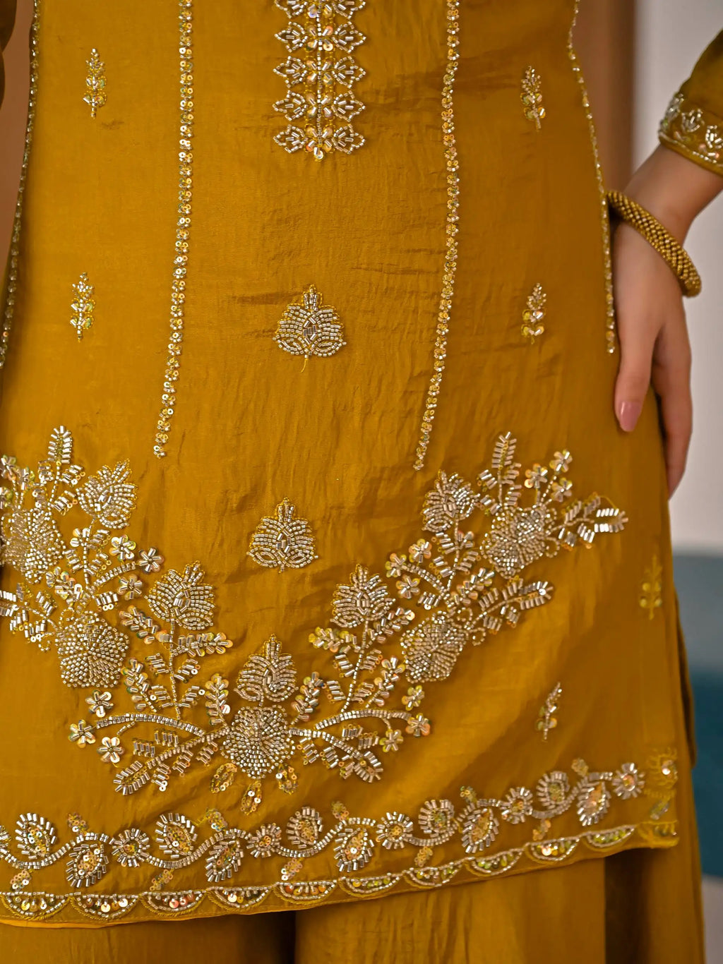 Women's NC Vichitra Embroidered Sharara Palazzo Set FZ-PR-55