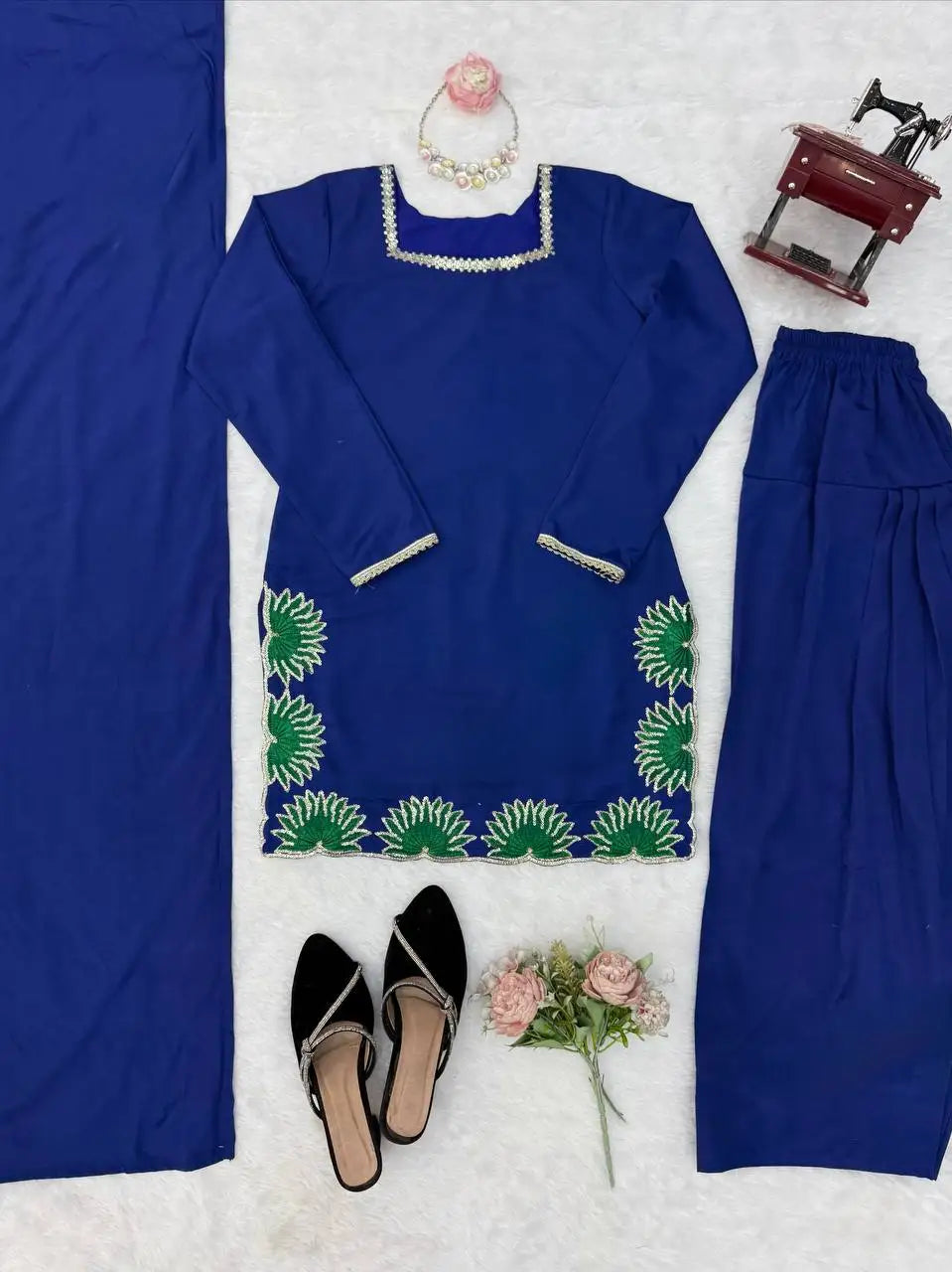 Heavy Sequence Work Farshi Salwar Suit Set FZ-PR-12