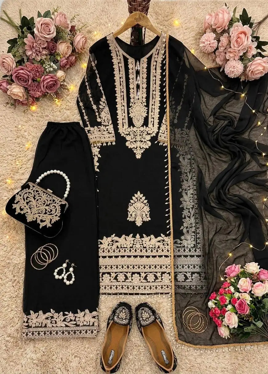 Heavy Faux Georgette Pakistani Suit Set FZ-PR-13
