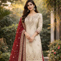Heavy Embroidered JC Silk Palazzo Suit Set FZ-PR-05