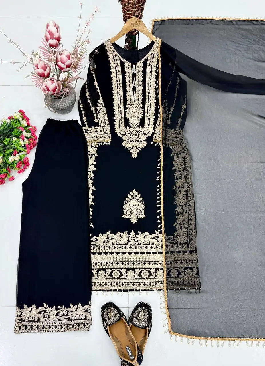 Heavy Faux Georgette Pakistani Suit Set FZ-PR-13