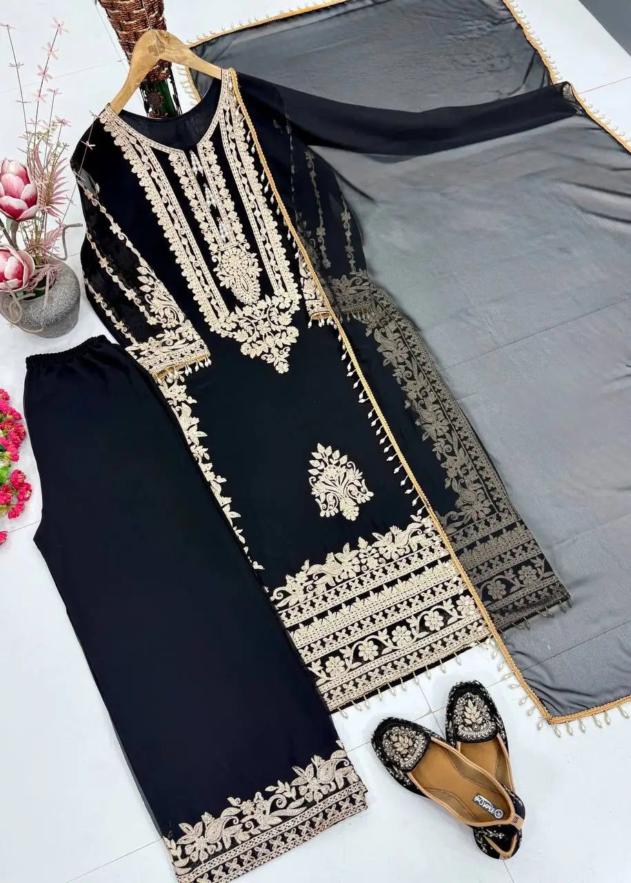 Heavy Faux Georgette Pakistani Suit Set FZ-PR-13